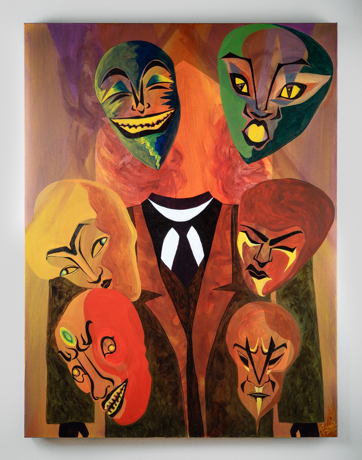 The Repertoire. 2026. Acrylic on canvas, 48×36 in. By Payal Agarwal.